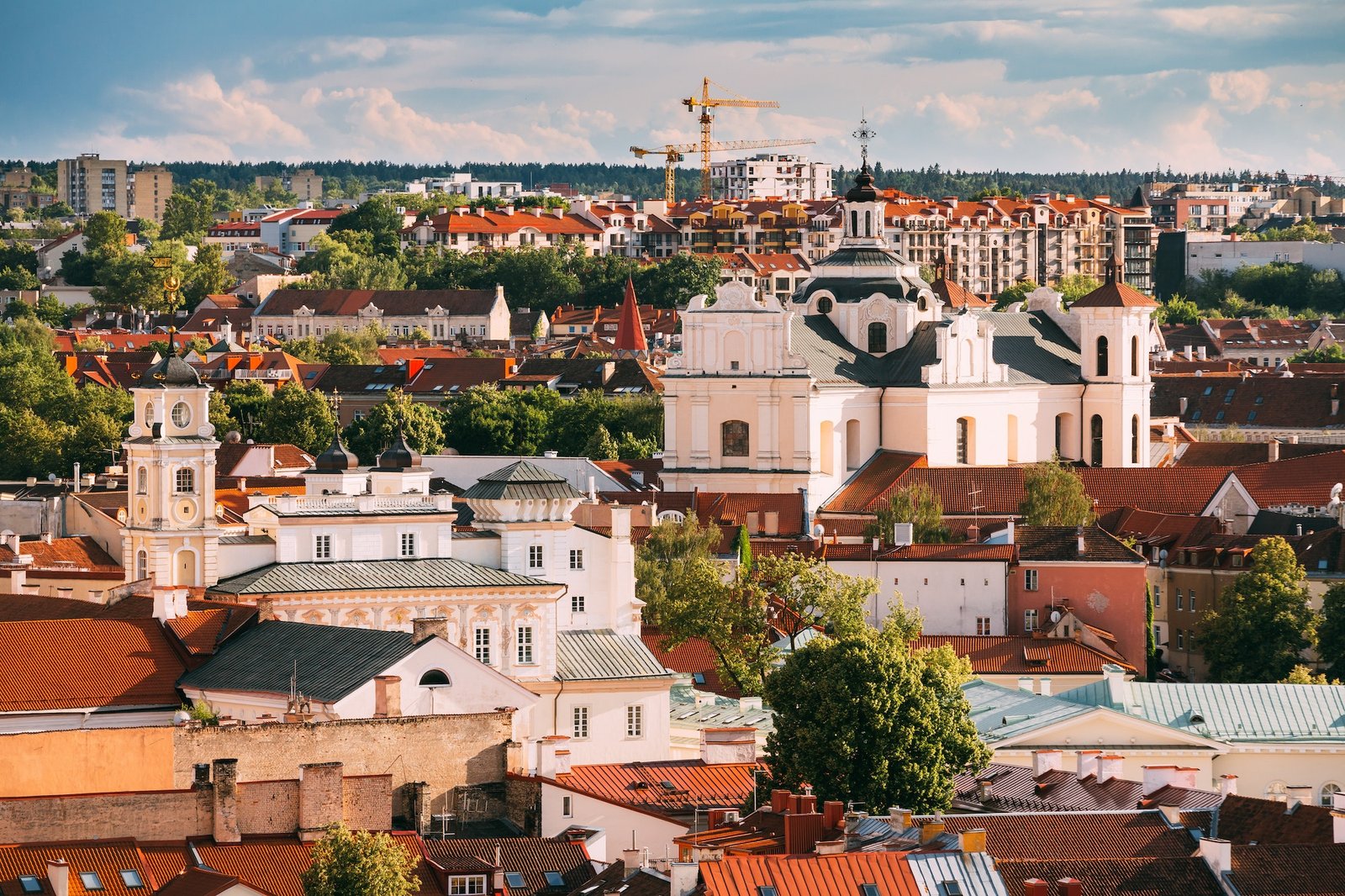 Vilnius, Lithuania. View Of Dominican Church Of Holy Spirit In O